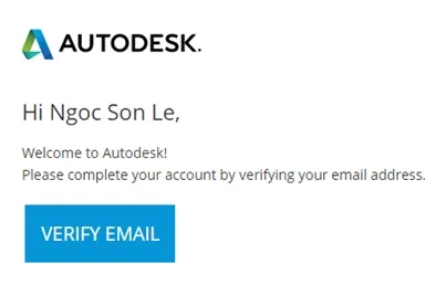 Xác nhận địa chỉ email Autodesk Education